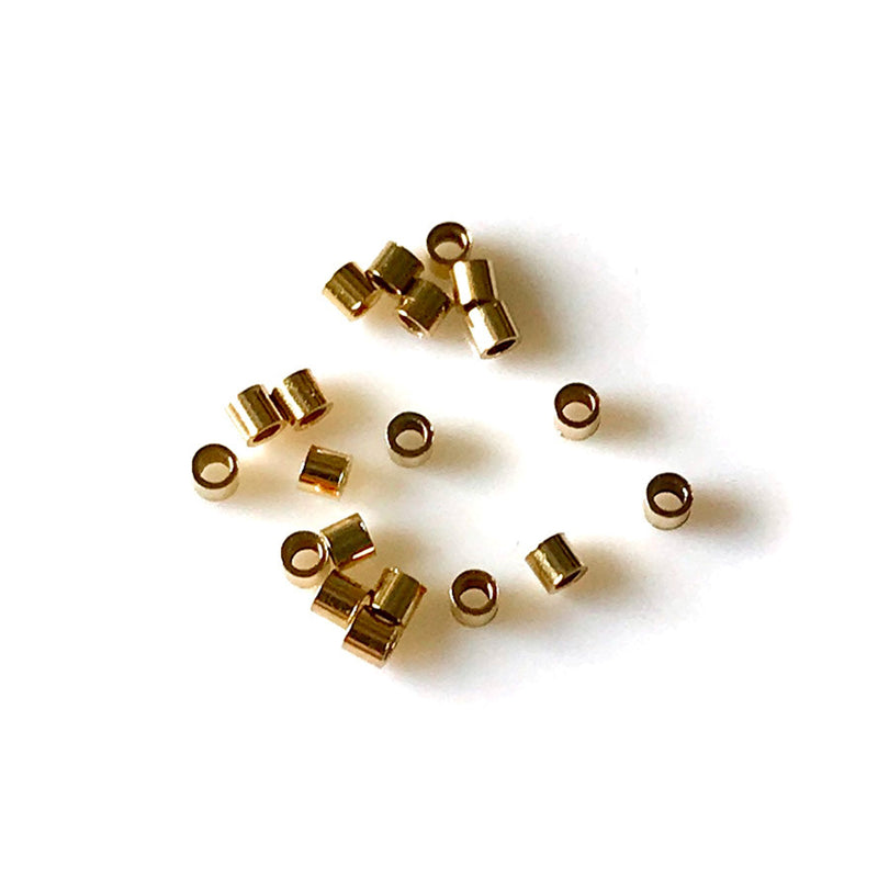 High-quality 14ct Gold Filled Crimp Tubes for enhanced durability and elegance in your jewellery designs