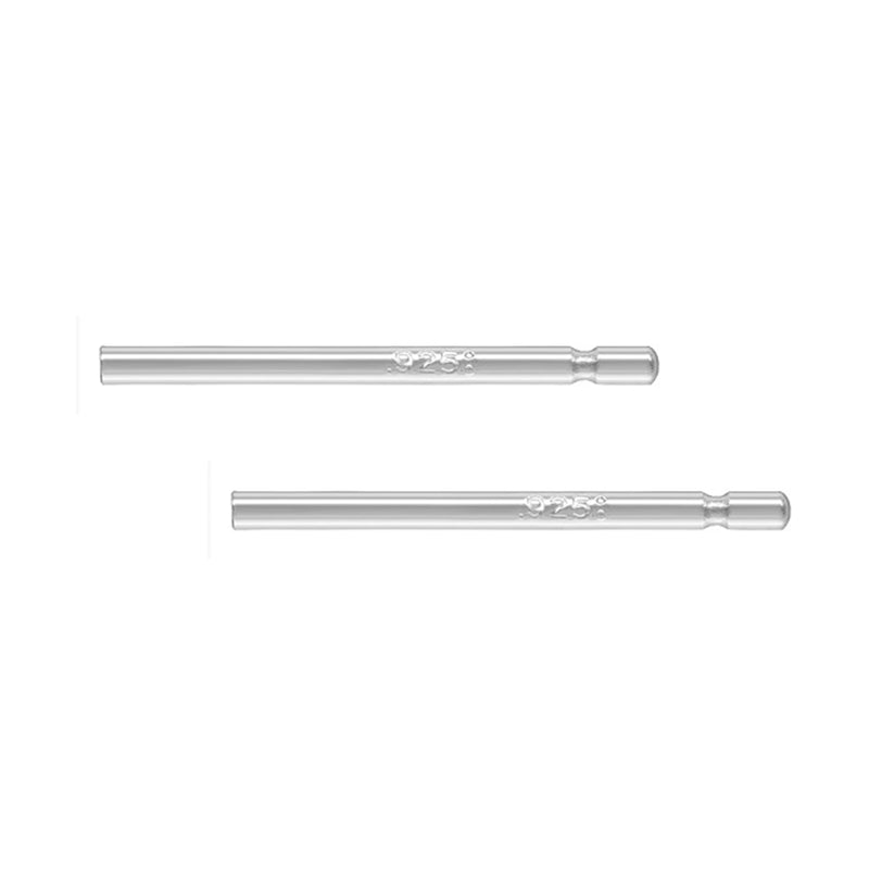 Sterling Silver 11mm Earring Ear Pin Posts Pack