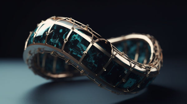 futuristic-looking piece of handmade jewellery