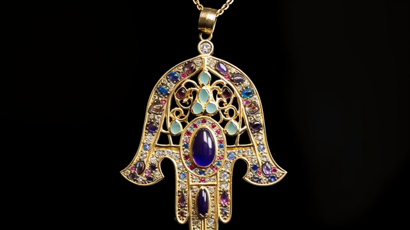 Hamsa hand pendant