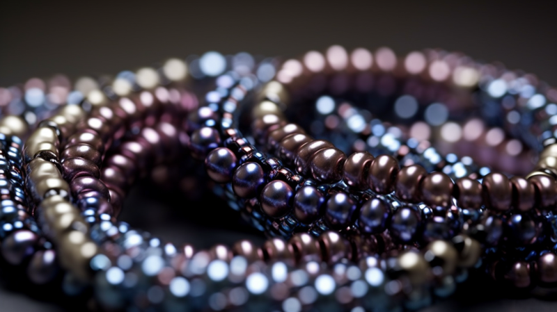 bracelet with intricate beadwork