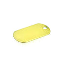 18ct Gold Vermeil Dog Tag Pendant Blank 22mm x 13mm