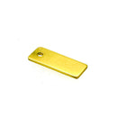 18ct Gold Vermeil Rectangle Tag Pendant Blank 20mm x 8mm