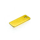 18ct Gold Vermeil Rectangle Tag Pendant Blank 20mm x 8mm