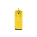 18ct Gold Vermeil Rectangle Tag Pendant with Jump Ring 20mm x 8mm
