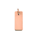 18ct Rose Gold Vermeil Rectangle Tag Pendant with Jump Ring 20mm x 8mm