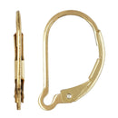 14ct Gold Filled Earring Leverback Clip Ear Wires Continental Earrings