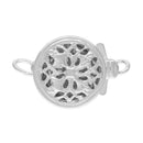 9mm Sterling Silver Filigree Pearl Clasp - Jewelry Necklace and Bracelet Clasp