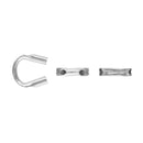 Sterling Silver Wire Guardians - 0.5mm Wire Protector Beads (Pack of 10)