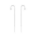 60mm Sterling Silver U-Threader Box Chain with Ring Earring Findings