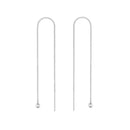 Sterling Silver Earring Threader with 3.0mm Bead - 5.0" Stacker Chain