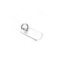 Sterling Silver Dog Tag Pendant with 5mm Jump Ring 12mm x 7mm