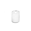 Sterling Silver Dog Tag Pendant Blank 12mm x 7mm