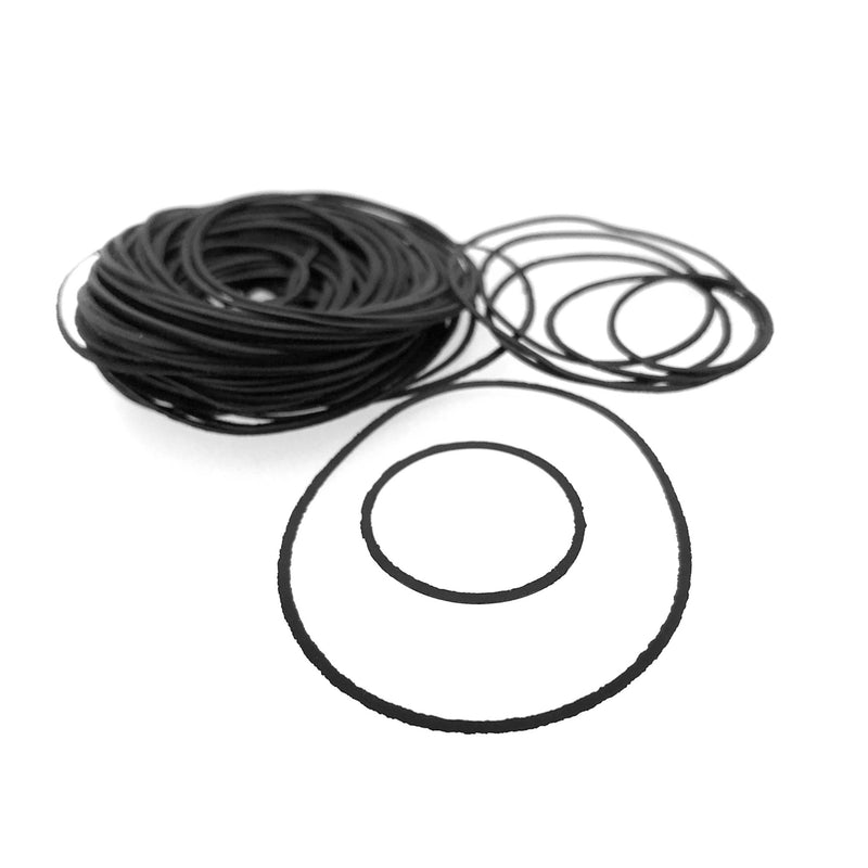 100x Watch Seals Flat Rubber O Ring Gaskets 14mm - 30mm - Waterproof Watch Case Back Replacement Seals