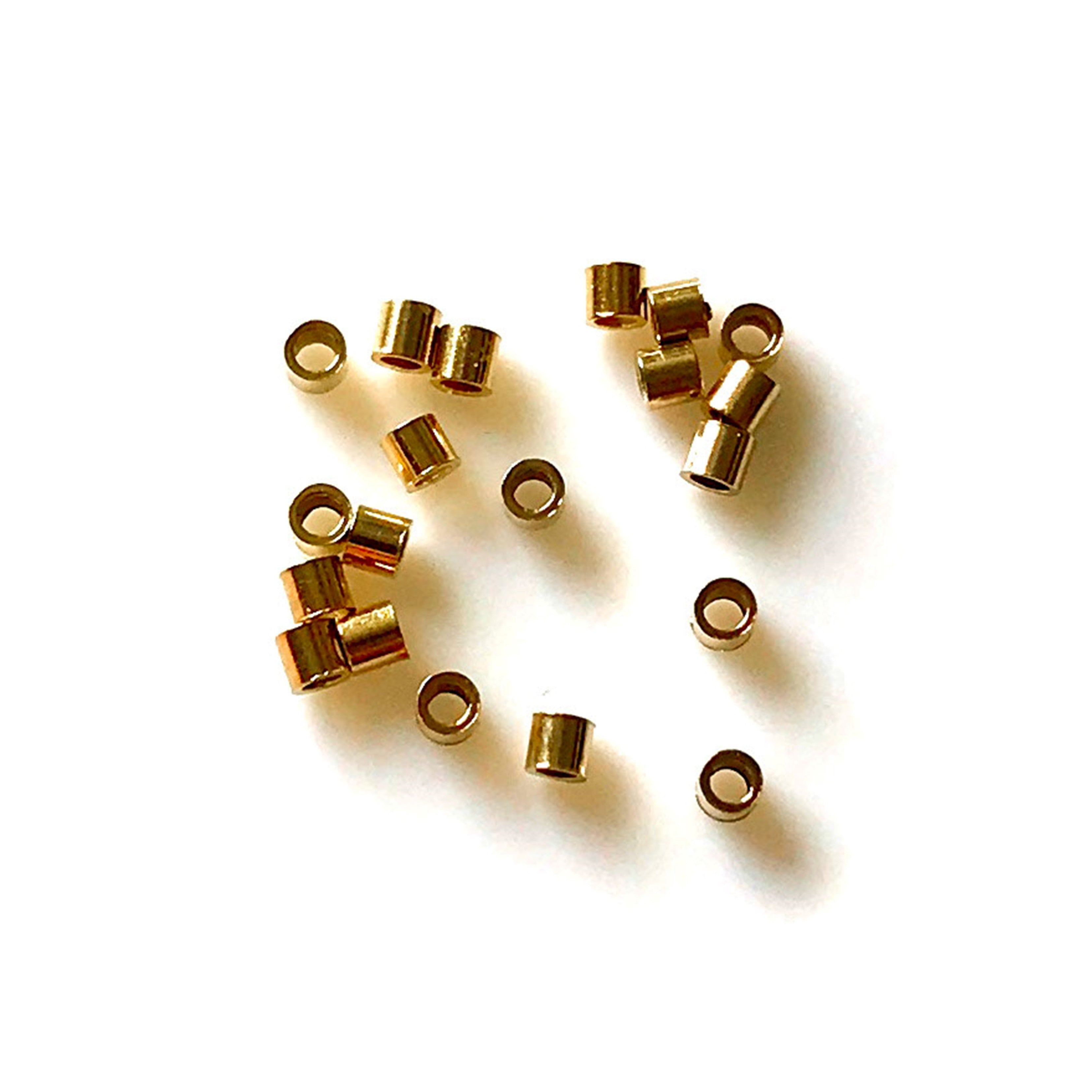 Crimp Tube Premium 14ct Gold Filled Crimp Tubes for Beading and Jewellery Making ...