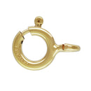 7mm 14ct Gold Filled Bolt Ring Clasp on a white background