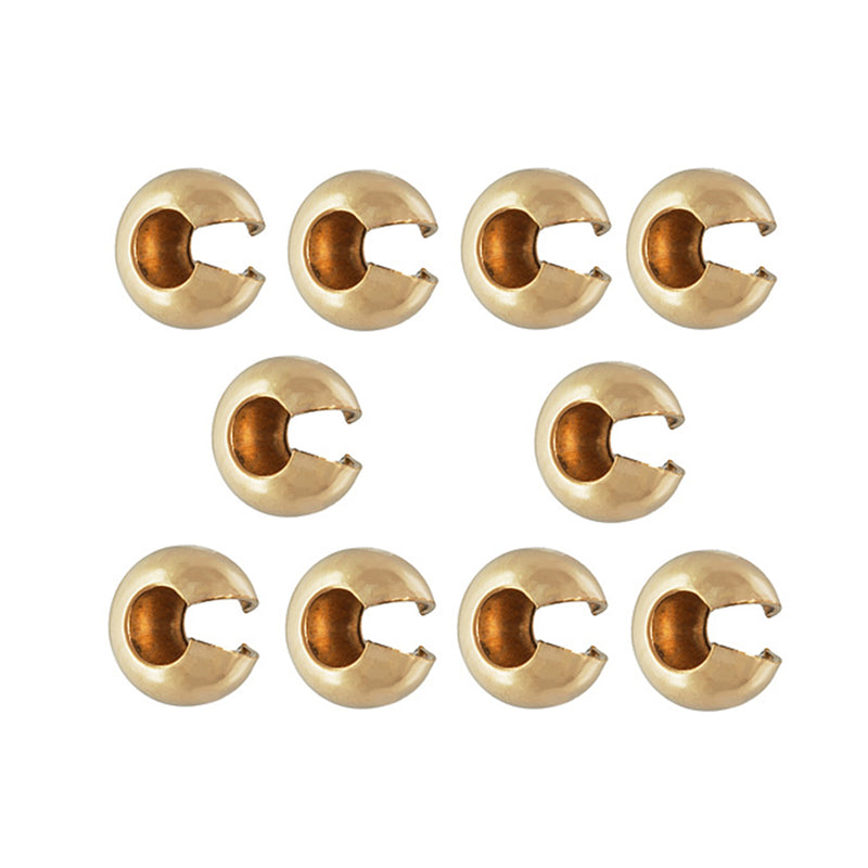 14ct Gold Filled Bead Crimp Covers for Professional Jewelry Finishing