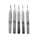 Comprehensive Tweezers Set with Anti-Acid Stainless Steel