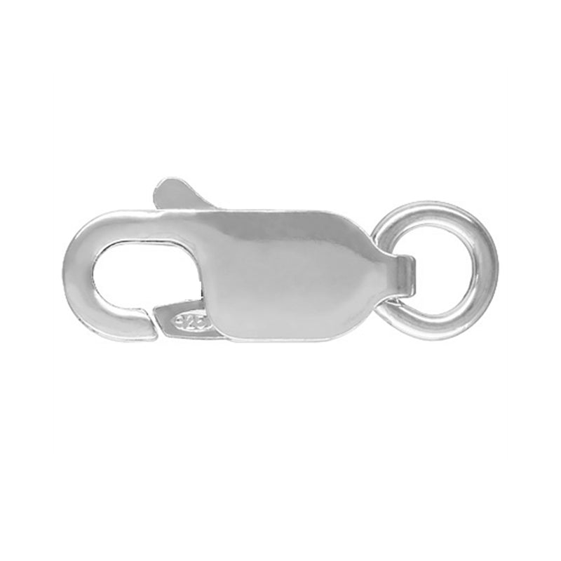Sterling Silver Lobster Claw Jewellery Clasp 12mm x 4.5mm + Jump Ring for secure closures