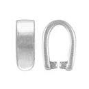 Sterling Silver Pendant Pinch Bail Loop 7mm x 2.5mm