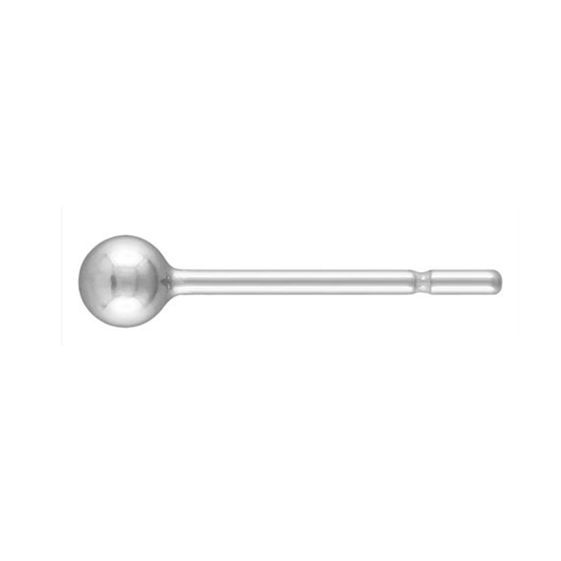 Classic 3mm sterling silver ball stud earrings