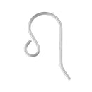 Sterling Silver French Earring 0.8mm Wire Loop Hooks on a white background