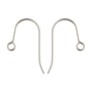 Sterling Silver French Earring Wire Loop Hooks Pair