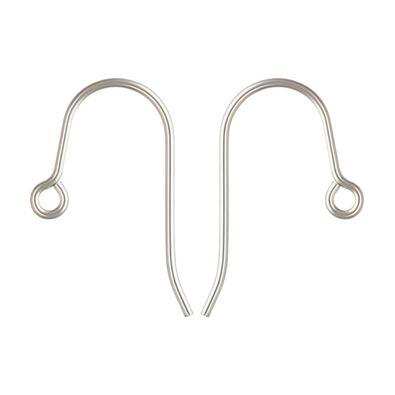 Sterling Silver French Earring Wire Loop Hooks Pair