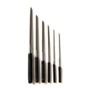 Set of 6 high-quality hardened steel Clock Cutting Broaches for precise clock repair and jeweling tasks