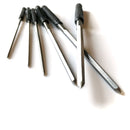 2.4mm - 6.2mm Clock Cutting Broaches with ergonomic black handles