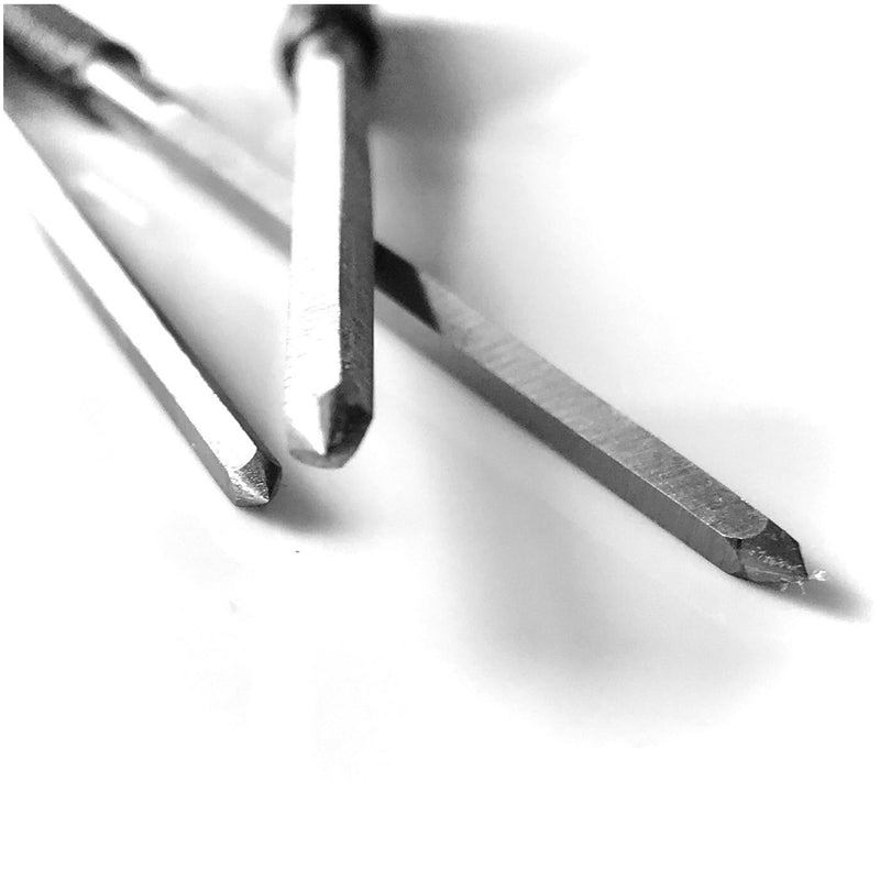 Clock Cutting Broaches 2.4mm - 6.2mm Set of 6 - Precision Tool for Clock Repair & Jeweling