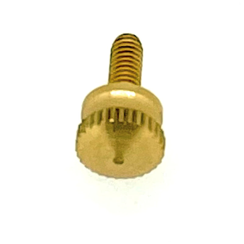 Elegant brass door knob with 5.8mm diameter and 2.2mm thread for carriage or French clocks
