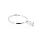 Silver Spring-Open Gemstone & Diamond Display Ring with 4-Claw Prongs