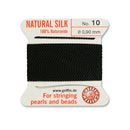 Griffin Black Silk No.10 0.90mm: Supreme Thread for Pearls and Beads