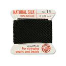 Griffin Black Silk No.14 1.02mm: Premium Thread for Beading & Pearl Stringing