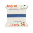 Griffin Blue Silk 0.30mm No.0 for precise pearl and bead stringing