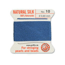 Griffin Blue Silk 0.90mm No.10 for expert pearl and bead stringing