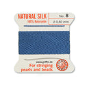 Griffin Blue Silk No.8 0.80mm: Superior Thread for Pearl & Bead Stringing