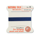 Griffin Dark Blue Silk No.0 for Stringing Pearls & Beads | Jewellery Trade Resources
