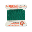 Griffin Green Silk No.12 for professional pearl and bead stringing projects