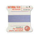Griffin Lilac Purple Silk No.4 0.60mm | High-Quality Stringing Thread for Beads & Pearls