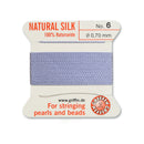 Griffin Lilac Purple Silk No.6 0.70mm Cord for professional bead and pearl stringing