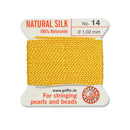 Griffin Yellow Silk No.14 - 1.02mm for Premium Pearl & Bead Stringing