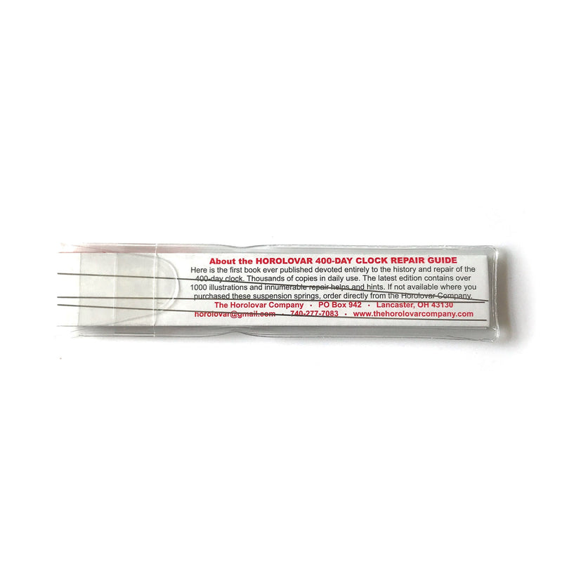 3-Pack of Horolovar Suspension Springs for precise clock performance